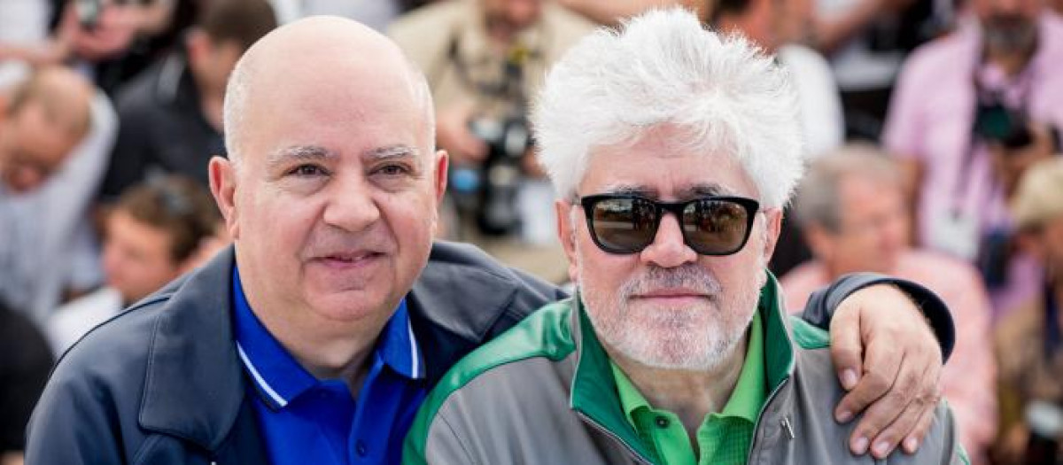 Pedro Almodóvar y su hermano, Agustín Almodóvar