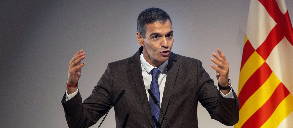 Pedro Sánchez, este viernes en Barcelona