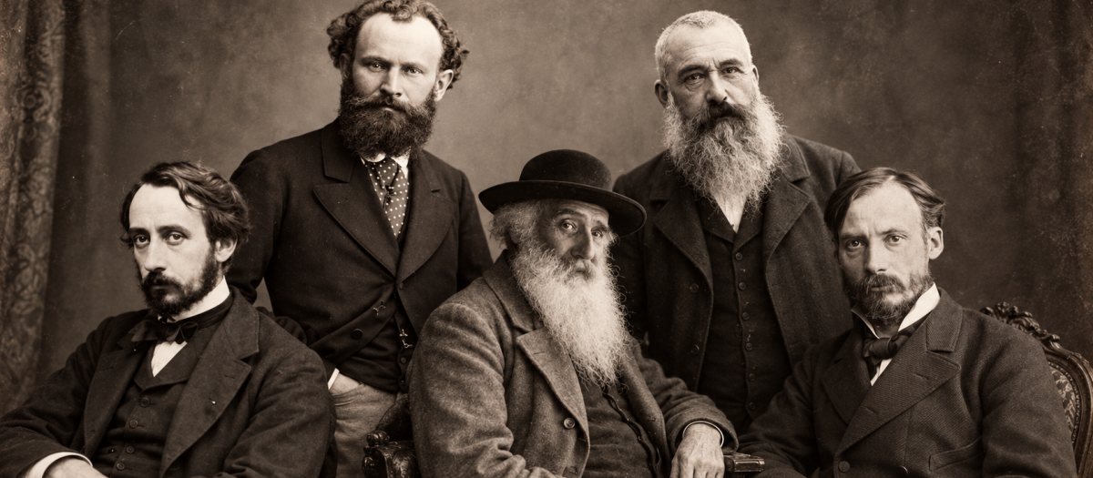 Degas, Manet, Pissarro, Monet y Renoir
