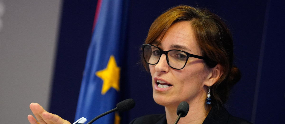 La ministra de Sanidad, Mónica García, en una imagen de archivo