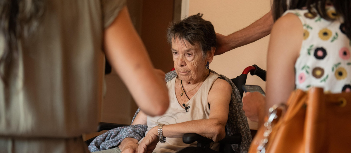 Maricarmen minutos antes de ser desahuciada, a 23 de septiembre de 2026
