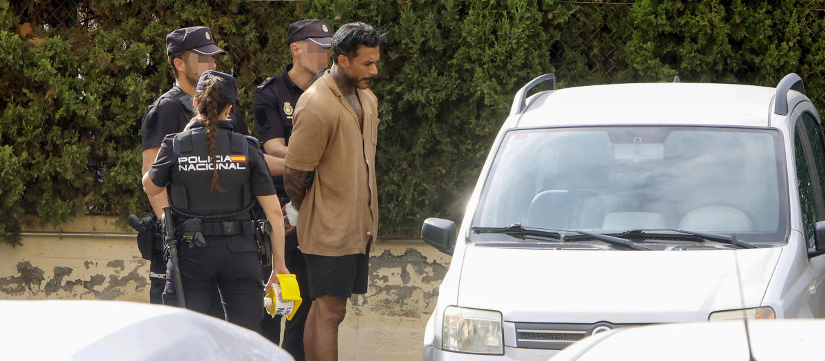 Imagen del detenido como presunto autor del asesinato de la joven Meriane en Benidorm.