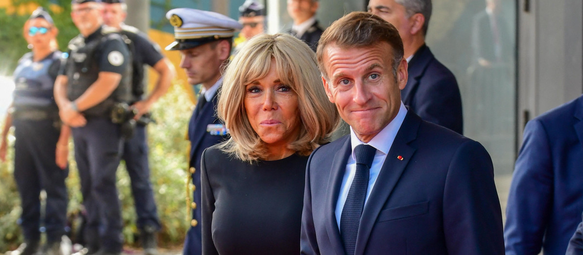 Brigitte y Emmanuel Macron, en una imagen de archivo