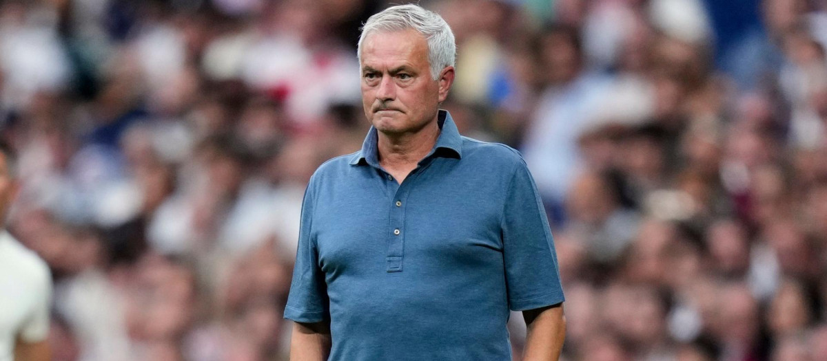 José Mourinho, en un partido con el Real Madrid esta temporada
