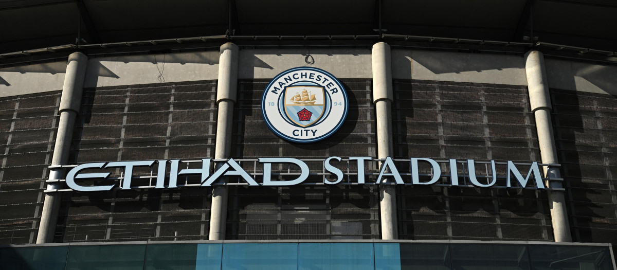 Fachada del Etihad Stadium, casa del Manchester City