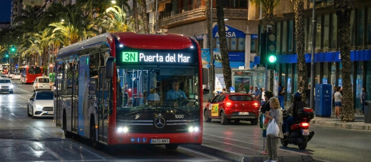 Línea de autobús del Ayuntamiento de Alicante