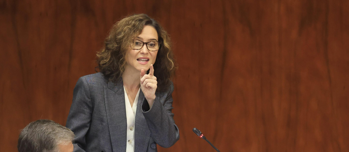La presidenta de la Comunidad de Madrid, Isabel Díaz Ayuso