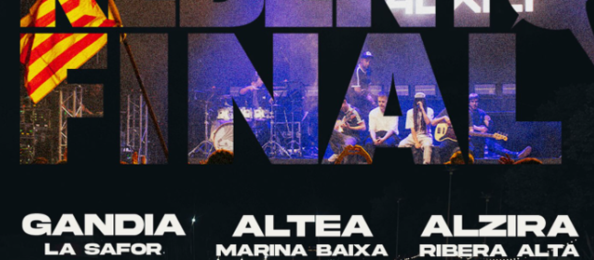 Cartel promocional del concierto de Auxili en Gandía