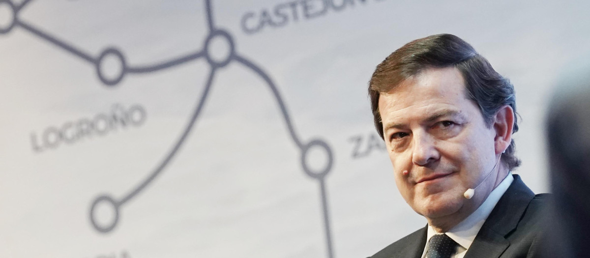 El presidente de la Junta de Castilla y León, Alfonso Fernández Mañueco