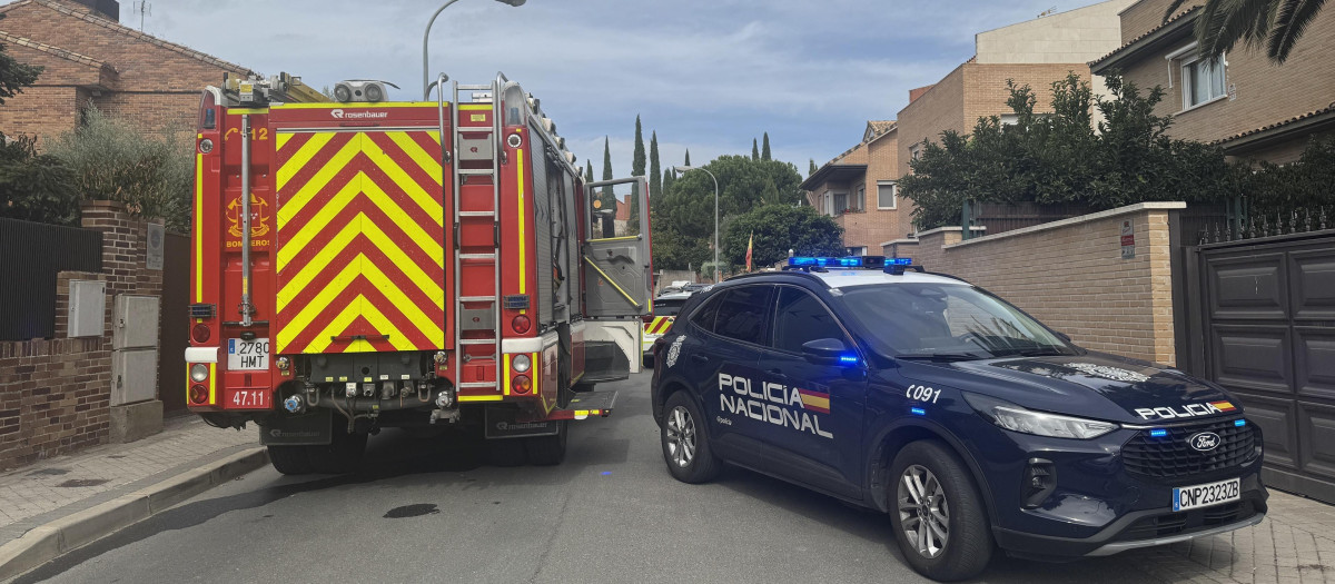 Un camión de Bomberos de la Comunidad de Madrid