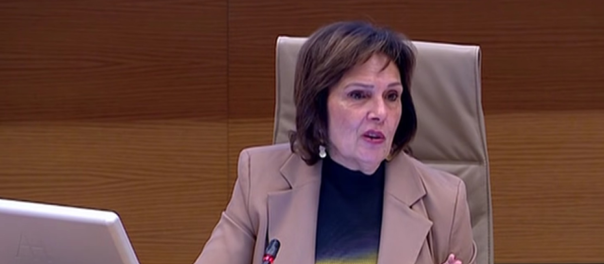 Imagen de archivo de la presidenta de la comisión de investigación de la dana de Valencia en el Congreso, Carmen Martínez