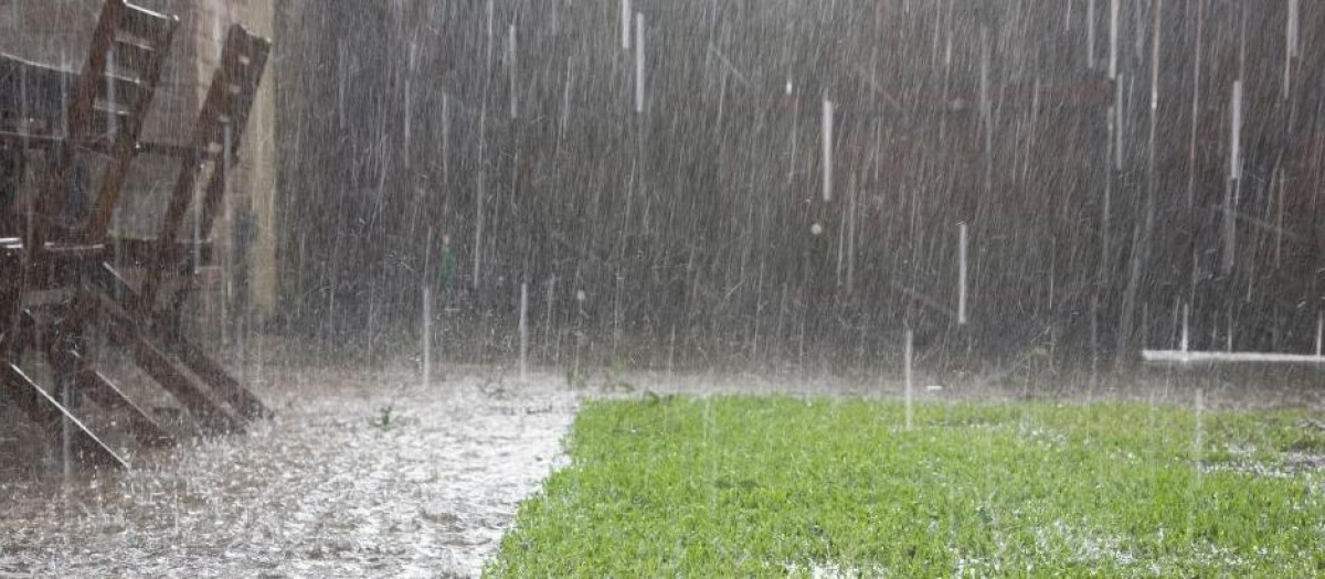Imagen de lluvias en Cataluña
