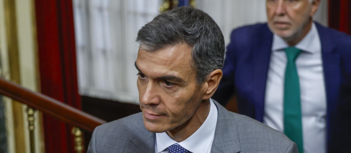 Pedro Sánchez, este viernes en el Congreso de los Diputados