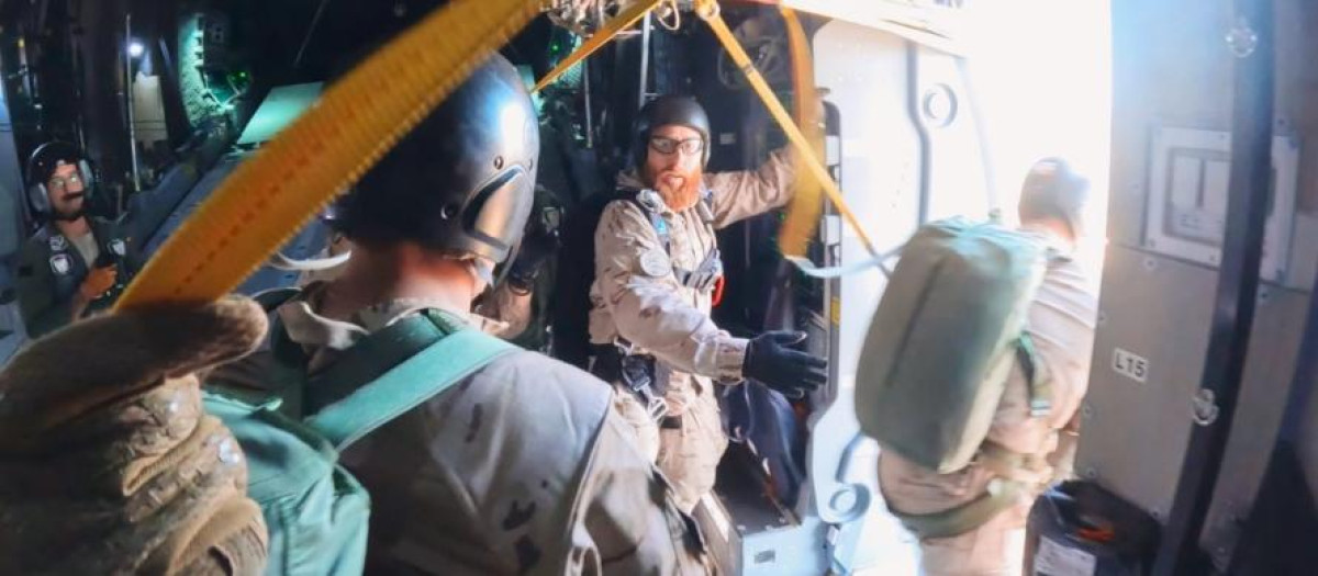 El EADA es la primera unidad del Ejército del Aire y del Espacio en lanzar hasta a 59 paracaidistas en apertura automática en una sola rotación desde un A400M