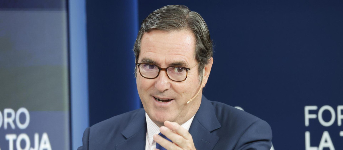 El presidente de la CEOE, Antonio Garamendi