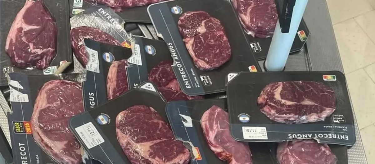 Imagen de la carne robada