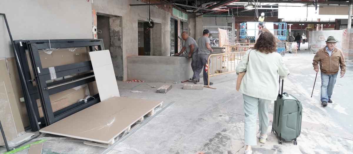 Obras de reforma de la estación de autobuses de Valladolid