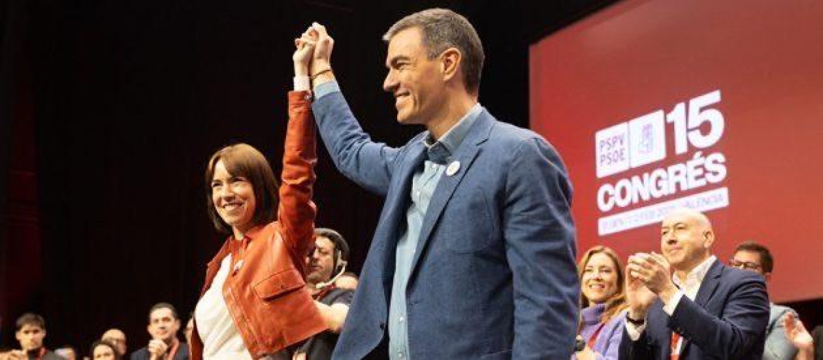 Imagen de archivo de Diana Morant y Pedro Sánchez