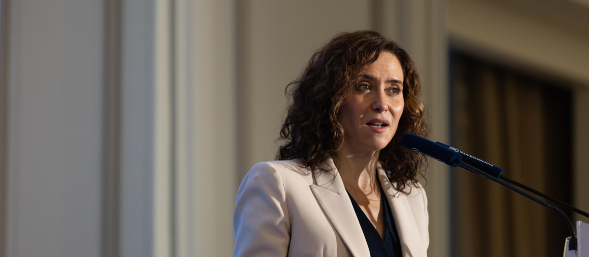 La presidenta de la Comunidad de Madrid, Isabel Díaz Ayuso