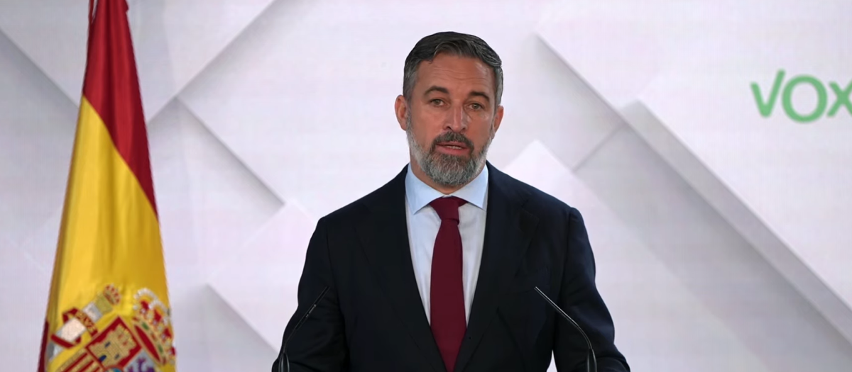 Santiago Abascal comparece desde Bambú tras el anuncio de adelanto electoral