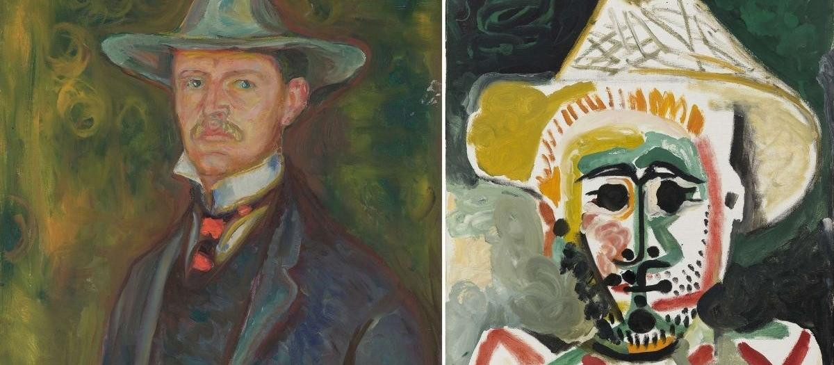 Exposición temporal Munch-Picasso, en el Museo Picasso de Málaga.