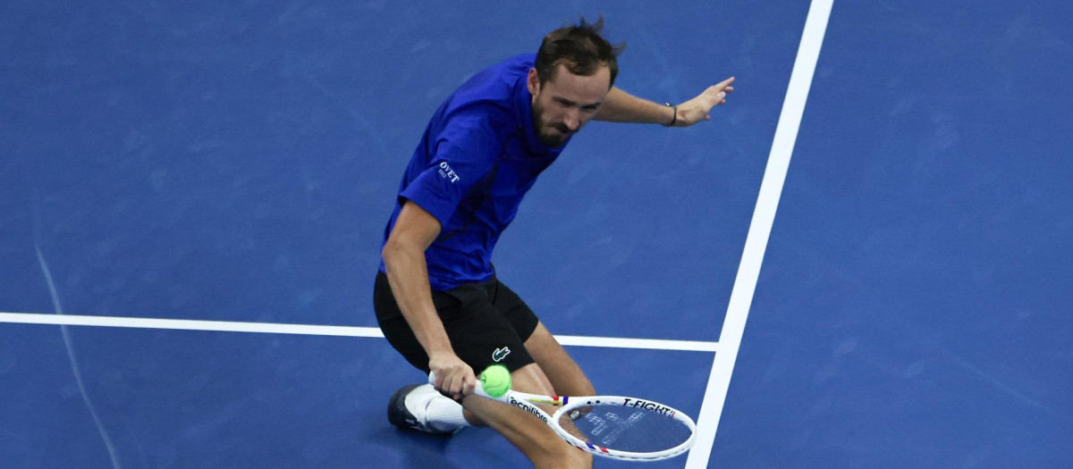 Daniil Medvedev, durante las semifinales del ATP 500 de Pekín