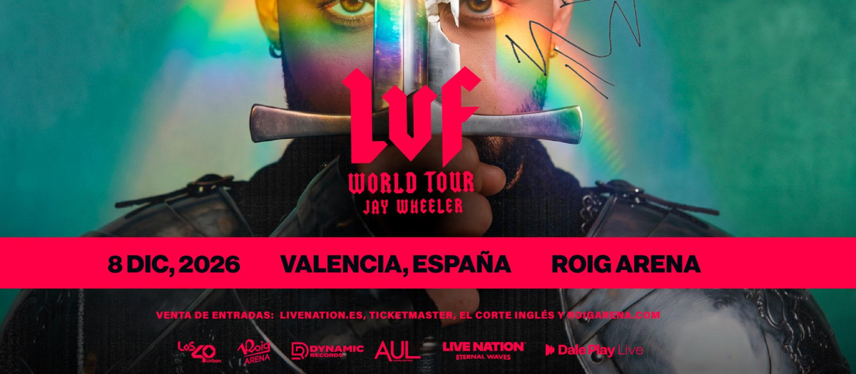 Cartel de Jay Wheeler en el Roig Arena