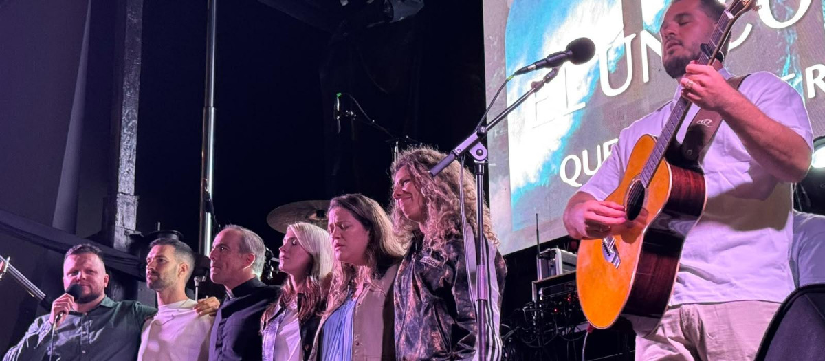 Algunos de los artistas que actuaron en el concierto