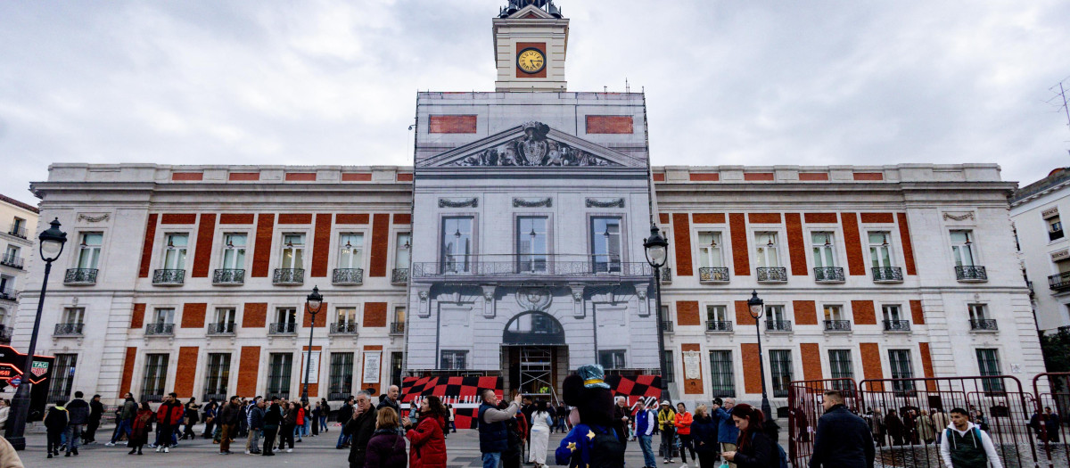 Exterior de la Real Casa de Correos, sede del Gobierno de la Comunidad de Madrid