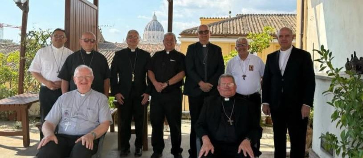 Miembros de la Conferencia Episcopal de Honduras presentes en Roma
