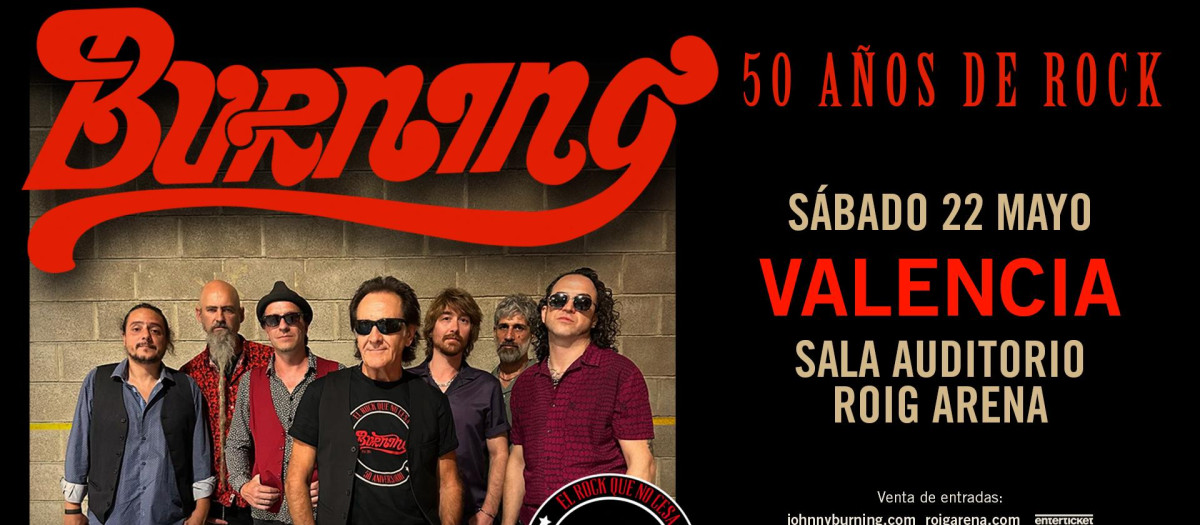 Cartel del Concierto Burning