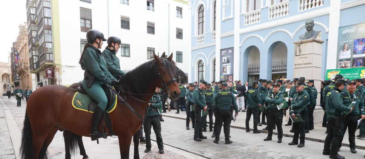 Una jornada de la Guardia Civil en Zamora, en una imagen de recurso