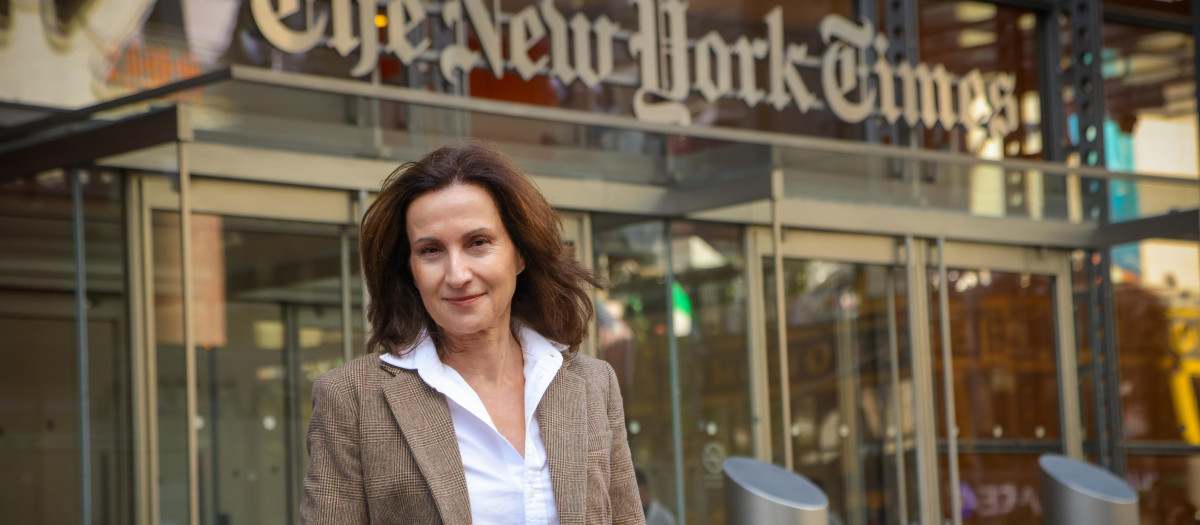 Paloma Sánchez-Garnica en Nueva York, escenario de su novela 'Un hombre de honor'