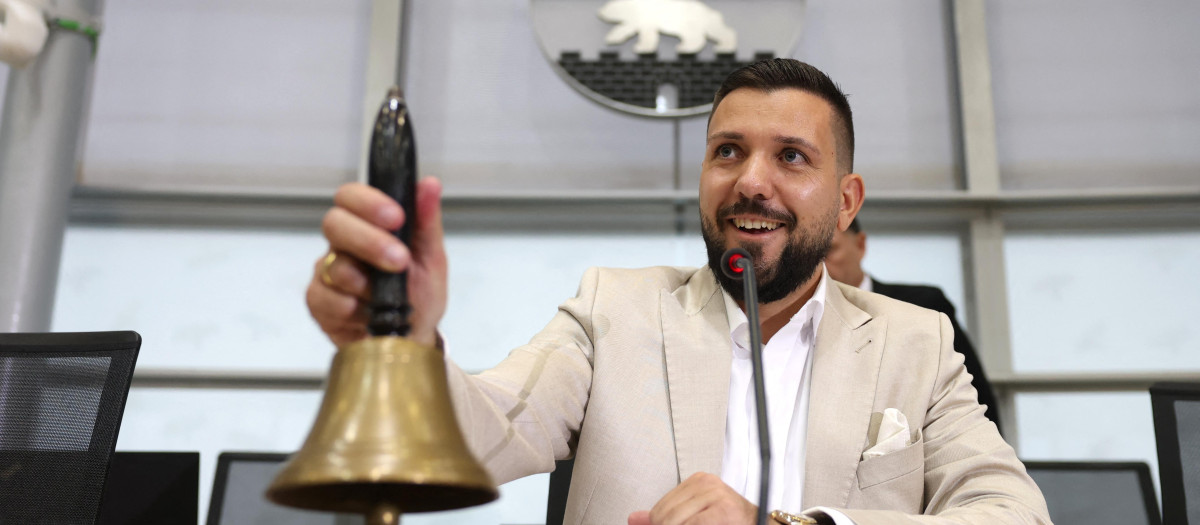 El candidato de AfD a la presidencia de la cámara, Tobias Rausch