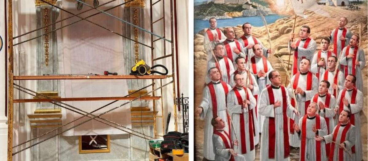 La catedral de Ibiza está ultimando los detalles del nuevo retablo