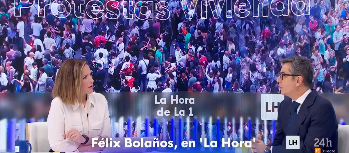 Intxaurrondo y Felix Bolaños, en RTVE