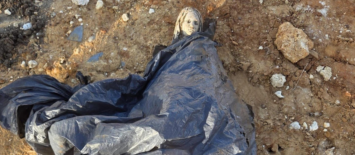 Imagen de la Virgen sustraída de una parroquia en Conil (Cádiz)