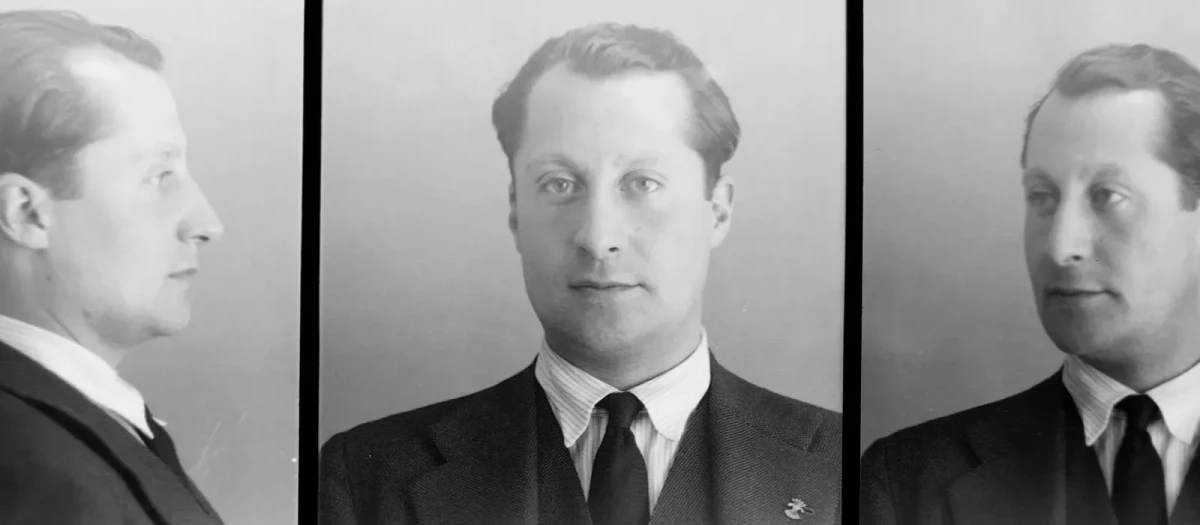 Ficha policial de Primo Rivera, tras ser detenido el 14 de marzo de 1936