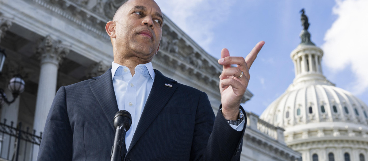 Hakeem Jeffries, líder de la minoría demócrata en la Cámara de Representantes