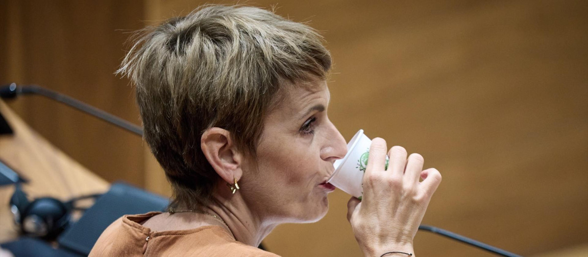 La presidenta de Navarra, María Chivite, durante el debate sobre el Estado de la Comunidad, en el Parlamento de Navarra, a 24 de septiembre de 2026, en Pamplona, Navarra (España). El pleno del Parlamento de Navarra celebra este jueves y el viernes, 24 y 25 de septiembre, el último Debate sobre el Estado de la Comunidad foral correspondiente a la XI Legislatura.

Eduardo Sanz / Europa Press
24/9/2026