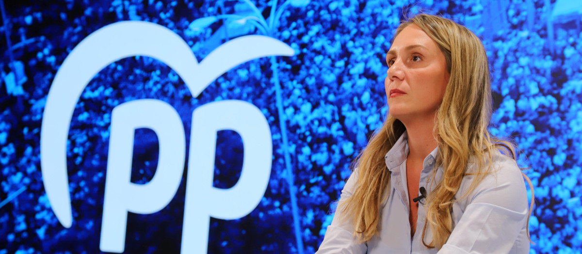 Alma Ezcurra durante su entrevista con El Debate