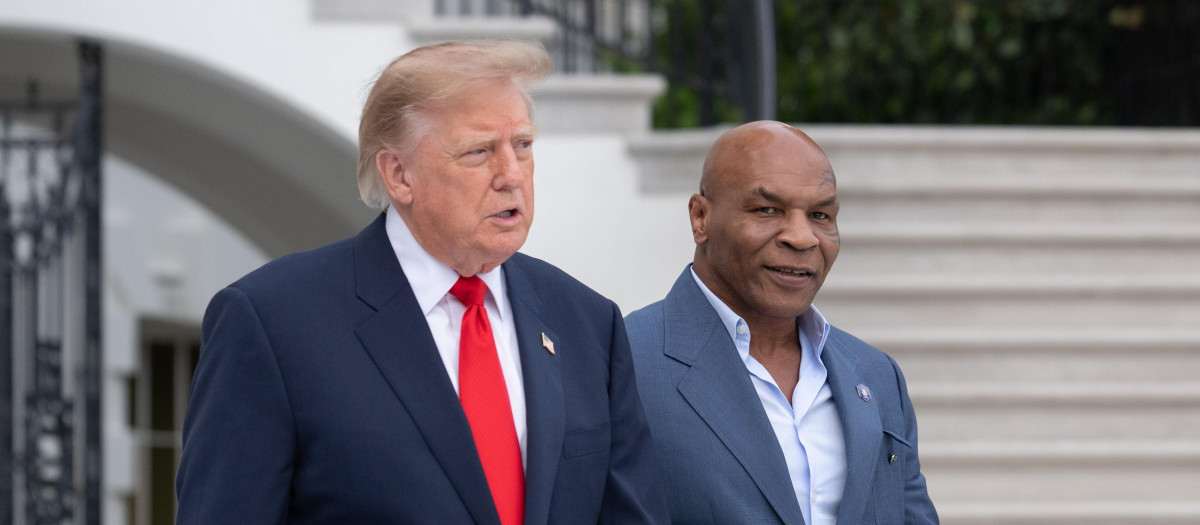Donald Trump y el exboxeador Mike Tyson