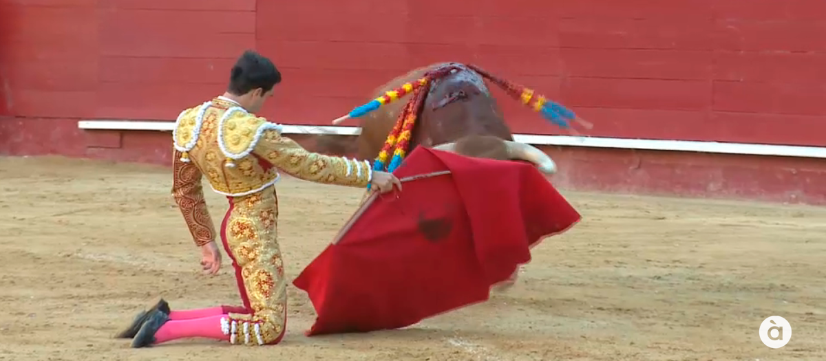 Imagen de una corrida de toros emitida el 9 d'Octubre en À Punt