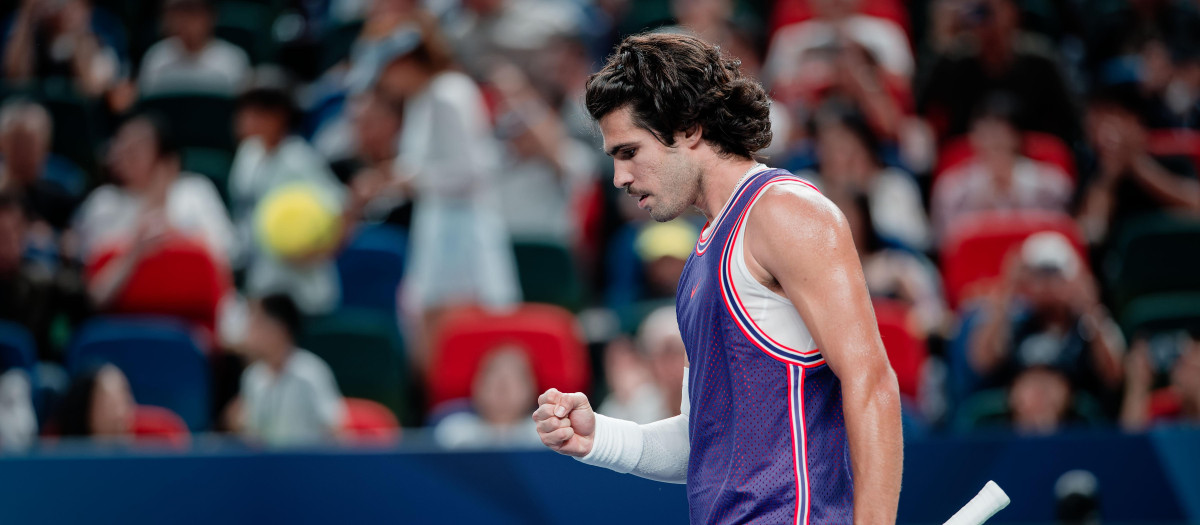 Carlos Alcaraz tras su debut en el Masters 1000 de Shanghái