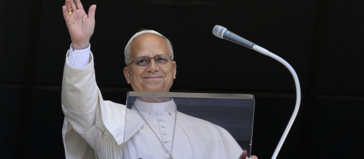El Papa durante el rezo del Ángelus