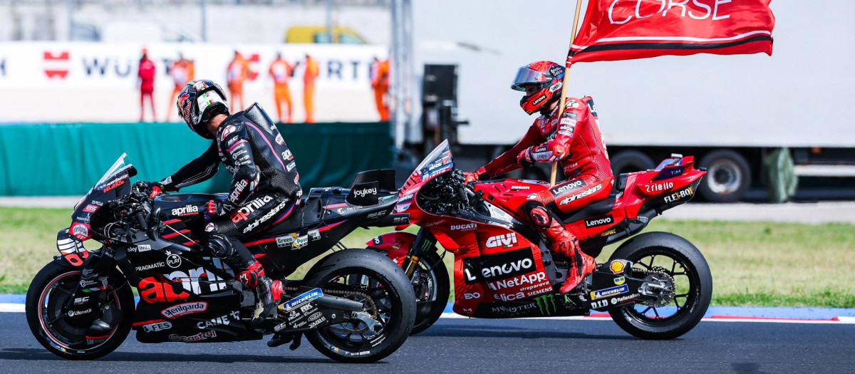 Marc Márquez y Jorge Martín, en una imagen de archivo