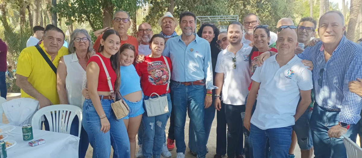 Imagen tomada este domingo de Luis Barcala en Alicante