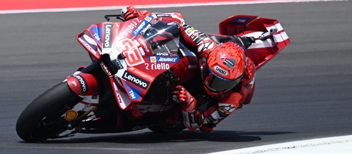 Marc Márquez, durante el Gran Premio de Indonesia