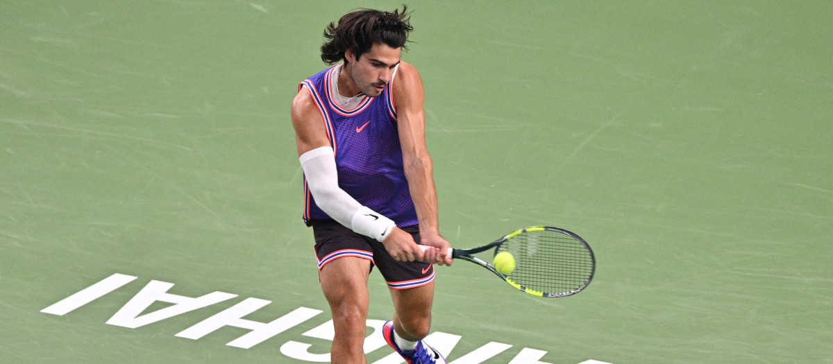 Carlos Alcaraz, en la tercera ronda del Masters 1000 de Shanghái