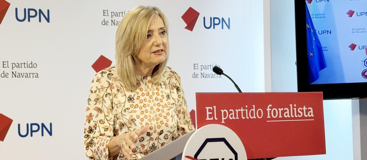 La presidenta de UPN, Cristina Ibarrola